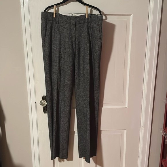 Ann Taylor NWT Modern Fit Gray Women's Trouser Pant Size 10 Zipper Back Pocket - Picture 1 of 12